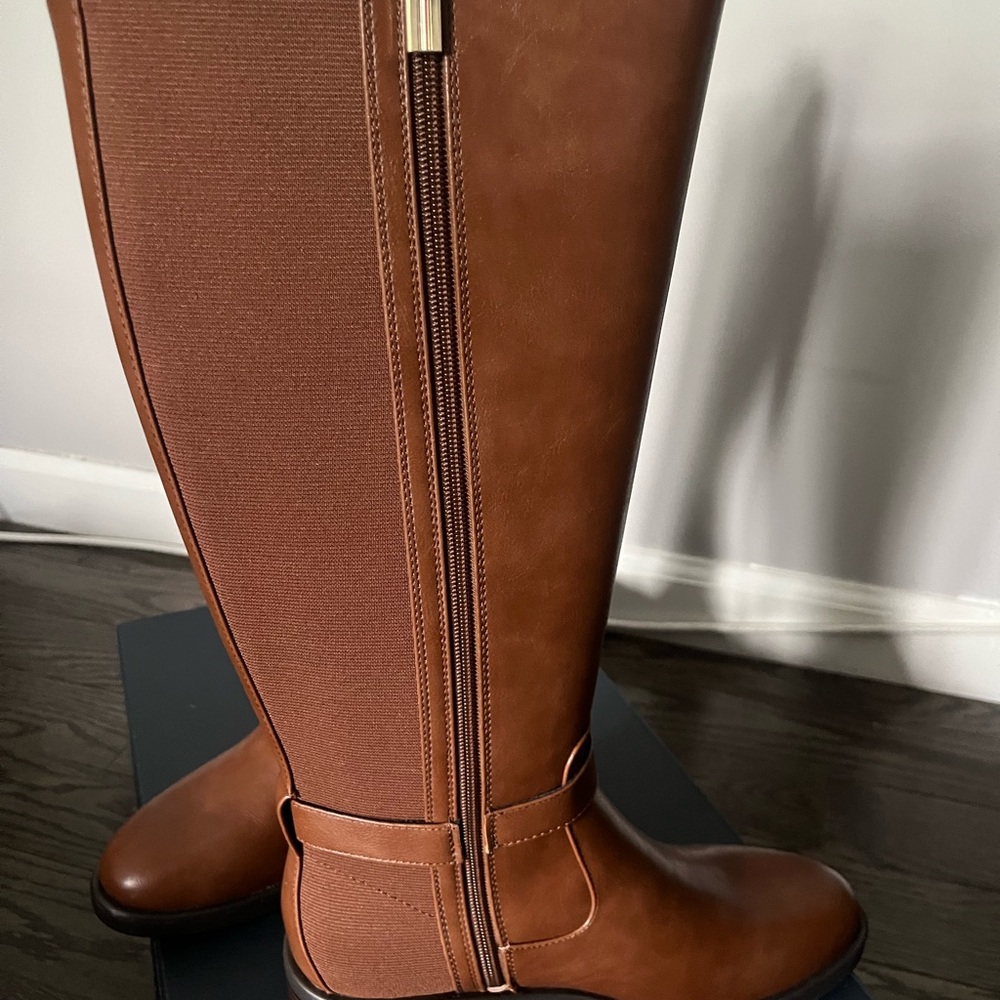 Tommy Hilfiger Tan Over the Knee Boots